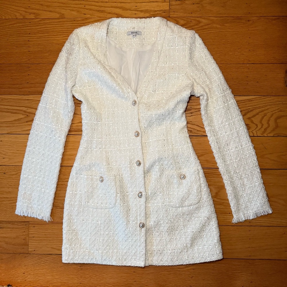 NWOT SAU LEE AUDREY DRESS IN IVORY - Picture 4 of 9